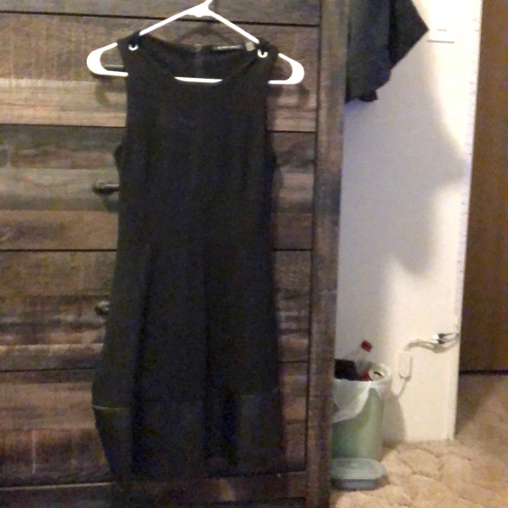 Black open shoulder dress